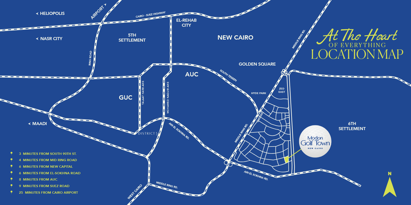 كمبوند جولف تاون القاهرة الجديدة