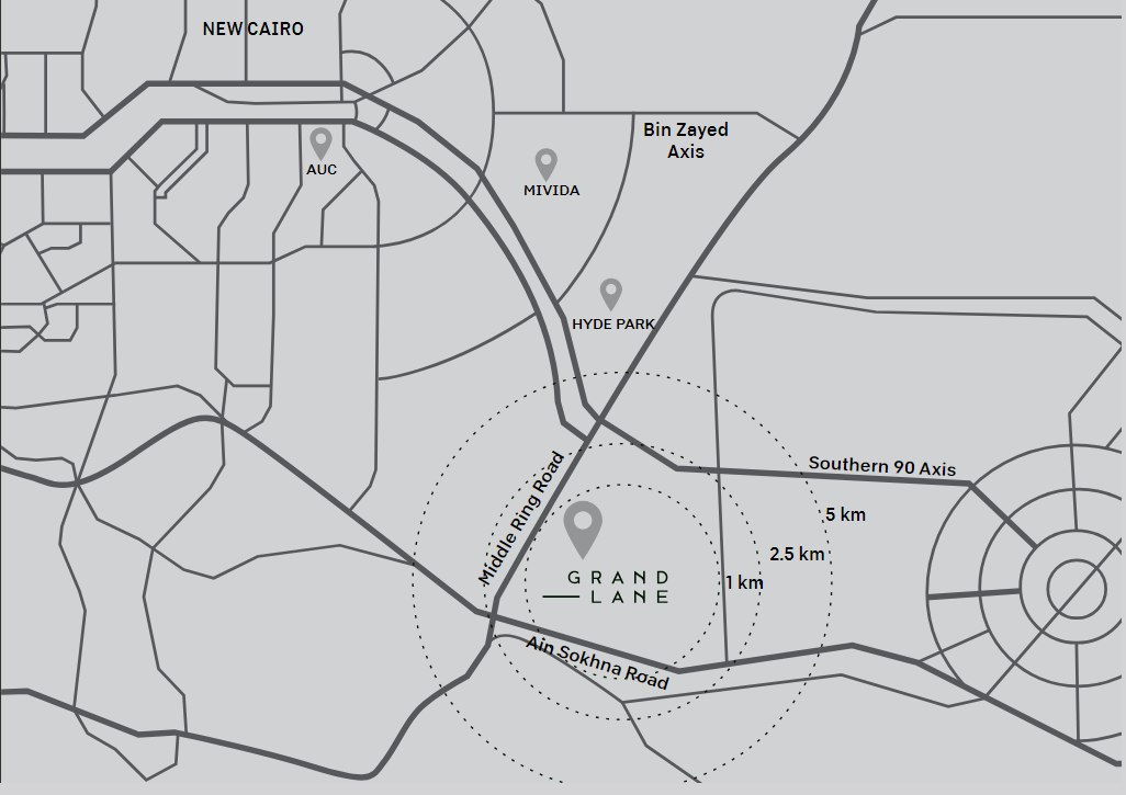 كمبوند جراند لين التجمع السادس